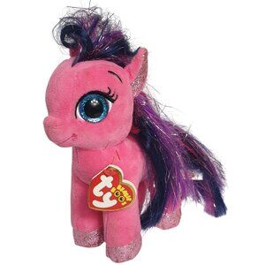 Ty Beanie Boos Ruby Pink Unicorn 8" Plush Tensile Hair 2018 Collection Toy